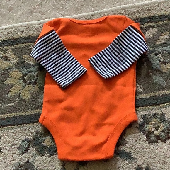 Celebrate Halloween onesie I didn’t boo I poo orange with black Newborn … - Picture 2 of 6